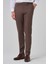 Erkek Kahve Klasik Slim Fit Dar Kesim Pantolon 1