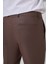 Erkek Kahve Klasik Slim Fit Dar Kesim Pantolon 4