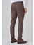 Erkek Kahve Klasik Slim Fit Dar Kesim Pantolon 5