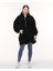 Wellsoft Kadın Sweatshirt - Kışlık Kadın Siyah Sweatshirt Peluş 1