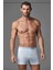 3710 Erkek Penye Modal Boxer-Beyaz 1