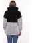 Wellsoft Kadın Sweatshirt - Kışlık Kadın Gri Sweatshirt Peluş Düşük Omuz 3
