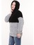 Wellsoft Kadın Sweatshirt - Kışlık Kadın Gri Sweatshirt Peluş Düşük Omuz 4