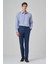 Erkek Lacivert Klasik Slim Fit Dar Kesim Pantolon 4