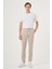 Erkek Bej Yazlık Pamuk Yan Cep Slim Fit Chino Pantolon 3