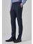 Erkek Koyu Lacivert Klasik Slim Fit Dar Kesim Pantolon 3