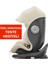 Ultimate 360 ° Dönebilir Yatabilir 0-36 Kg Deri Oto Koltuğu ISOFIX/SIP/LATCH Krem 2