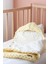 3’lü SET Bebek Battaniyesi-Portbebe-Panduf 100x100cm Açık Sarı Unisex El Yapımı Örgü Alize Puffy Organik Sertifika 3