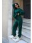 Regular Fit 2'li Takım Sweatshirt Beli Lastikli Jogger Eşofman Altı 4