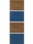 Sürgü kapak paneli, ceviz görünüm-mavi, 75x236 cm 1
