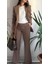 Kadın Özel Dikim Camel Ceket Pantolon Takım 4