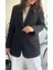 Kadın Siyah Blazer Ceket 4