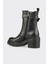 Siyah Deri Kadın Günlük Bot 3