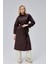 Acı Kahve Oversize Kuşaklı Trençkot 1