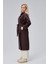 Acı Kahve Oversize Kuşaklı Trençkot 3