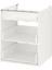 Çekmeceli alt dolap iskeleti, beyaz, 60x60x75 cm, 3 çekmeceli 1