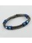 Msa-Shop Hematit Doğaltaşlı Bileklik-Mavi 2