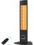 Single x Karbon Serisi IP65 Suya-Toza Dayanıklı 2300 W Siyah Uzaktan Kumandalı İç/Dış Mekan Isıtıcı 2