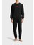 Pamuklu Regular Fit Uzun Kollu Logolu Pijama Takımı Erkek Pijama Takımı 50549188 001 1