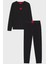 Pamuklu Regular Fit Uzun Kollu Logolu Pijama Takımı Erkek Pijama Takımı 50549188 001 5