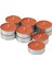 Kokulu Tealight Mum, Turuncu, 3.5 Saat, 12 Adet, Vanilya & Elma 1