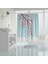 Banyo Paspas ve Tek Kanat Duş Perdesi 1X180X200 Set Banyo Halısı Sakura 2