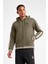 Erkek Fermuarlı Kapüşonlu Sweatshirt 25N-1130 1