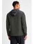 Erkek Fermuarlı Kapüşonlu Sweatshirt 25N-1148 4