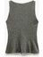 Slim Fit Kayık Yuvarlak Yaka Kolsuz Peplum Bluz 2