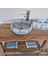 Afyon Gri Mermer Bombeli Lavabo 2