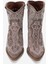 Kadın Taşlı Kalın Taban Western Bot Gerçek Süet Deri Zy 1610 Vizon 5