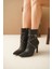 Atye Siyah Cilt Topuklu Bot 1