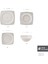 Square Bone Royal Lace 24 Parça 6 Kişilik Yemek Takımı 2