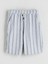 Yeni Sezon Beli Lastikli Çizgili Erkek Çocuk Şort 1
