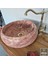Kırmızı Traverten Bombeli Lavabo 1