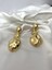 Akışkan Üçlü Gold Sallantı Küpe 3