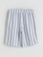 Yeni Sezon Beli Lastikli Çizgili Erkek Çocuk Şort 3