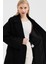 Kadın Bornoz Kapama Oversize Kaşe Kaban 4