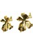 Hafif Çelik Gold Renk Dalgalı Çiçek Model Modern Hafifliği Sizi Şaşırtacak Çelik Küpe KP2598 1