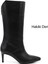 Kadın Siyah Platinum Fermuarlı İnce Topuklu Hakiki Deri Çizme 1
