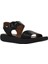 Siyah Khv Deri Kadın Düz Sandalet 01WY1002 01WY1002 3