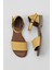 Sarı Deri Kadın Düz Sandalet 01WY2502 01WY2502 2