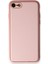 iPhone 7 Kılıf Coco Deri Silikon Kapak - Pudra 1