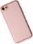 iPhone 7 Kılıf Coco Deri Silikon Kapak - Pudra 3