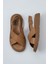 Kadın Düz Sandalet Taba Deri 01WY9403 Rahat Kullanım İçin 1