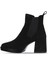 Siyah Süet Kadın Topuklu Bot 01WV8100 01WV8100 3