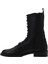 Siyah Deri Kadın Düz Bot 01WV6007 01WV6007 3