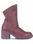 Mor Deri Kadın Topuklu Bot 01WZ7905 01WZ7905 1