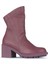 Mor Deri Kadın Topuklu Bot 01WZ7905 01WZ7905 2