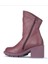 Mor Deri Kadın Topuklu Bot 01WZ7905 01WZ7905 4